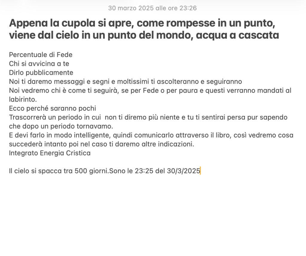 Dal 10 al 13 Agosto 2026 messaggio del Ventitreesimo Arcano